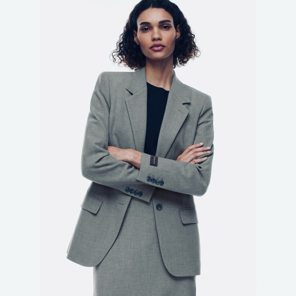 Babaton New Fairfax Blazer heathered charcoal 2xs